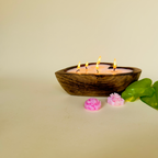 Wooden Heart Dough Bowl