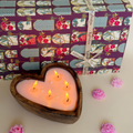 Wooden Heart Dough Bowl