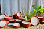 2 Wick Round Teracotta Bowl Candle