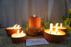 2 Wick Round Teracotta Bowl Candle