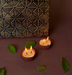 Soy wax diya set of 24 for festival and celebration